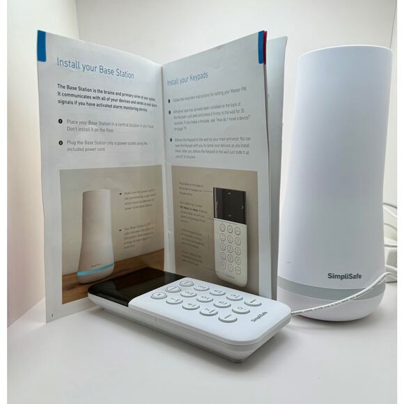 SimpliSafe Home Security Base Station SSBS3 and Keypad - Picture 10 of 12